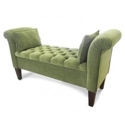 Deep Buttoned Scroll Bench