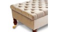 Deep Buttoned Storage Bench