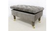 Deep Buttoned Storage Bench