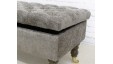 Deep Buttoned Storage Bench