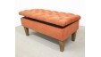 Deep Buttoned Storage Bench