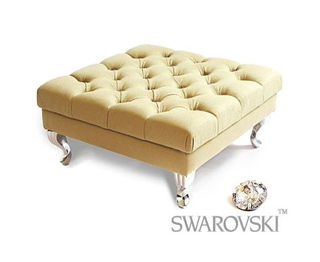 Swarovski Square Footstool
