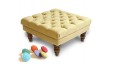 Colour Button Footstool