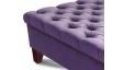Deep Buttoned Rectangular Table Stool