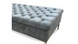 Large Deep Buttoned Rectangular Table Stool