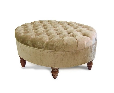 Oval Deep Buttoned Stool