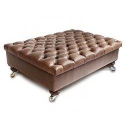 Deep Buttoned Storage Ottoman