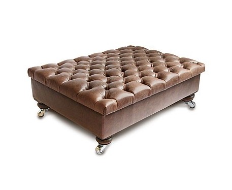 Deep Buttoned Storage Ottoman