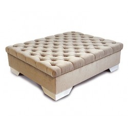 Deep Buttoned Storage Ottoman