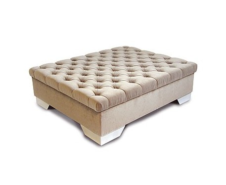 Deep Buttoned Storage Ottoman