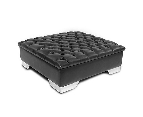 Deep Buttoned Square Ottoman