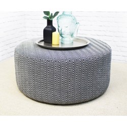 Large Drum Pouffe