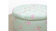 Medium Circular Buttoned Footstool