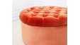 Medium Circular Buttoned Footstool