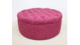 Medium Circular Buttoned Footstool
