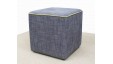Cube Footstool with Piping