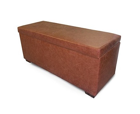Deep Plain Storage Ottoman
