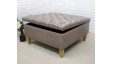 Deep Buttoned Square Ottoman