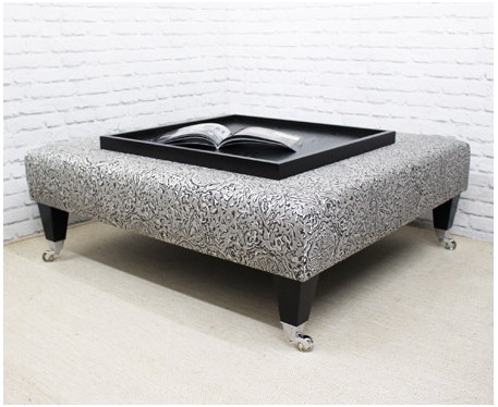 Large Square Coffee Table Stool