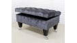 Deep Buttoned Bench Stool
